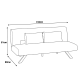 Sofa 3-seater AMANDA - brown