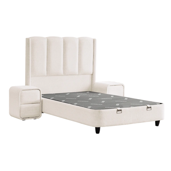 Тапицирана спалня MAGNUM 120 х 200 - крем AN