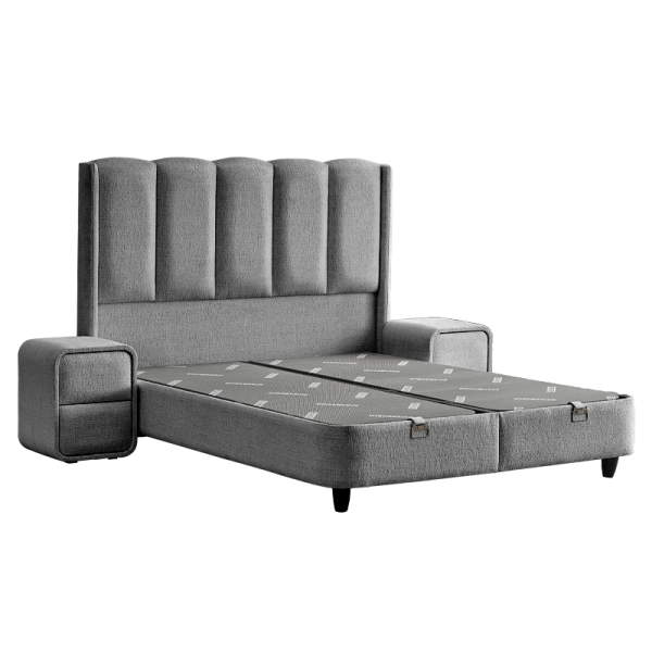 Тапицирана спалня MAGNUM 140 х 200 - антрацит SY