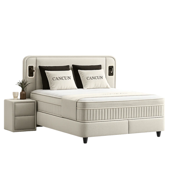 Тапицирана спалня с матрак CANCUN 150 х 200